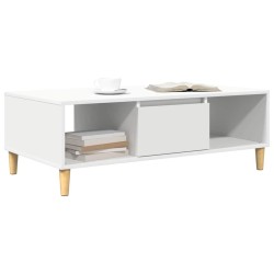 Table basse Blanc 102 x 55 x 35 cm Bois d'ingénierie 619308619308