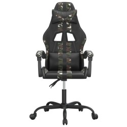 Chaise de jeu pivotante Noir et camouflage Similicuir 619309619309