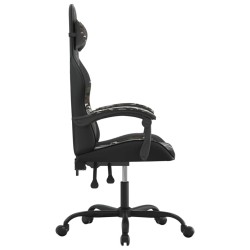 Chaise de jeu pivotante Noir et camouflage Similicuir 619309619309