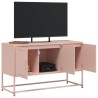 Meuble TV rose 100,5x39x60,5 cm acier 619311619311