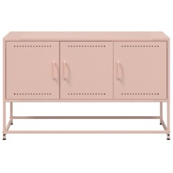 Meuble TV rose 100,5x39x60,5 cm acier 619311619311
