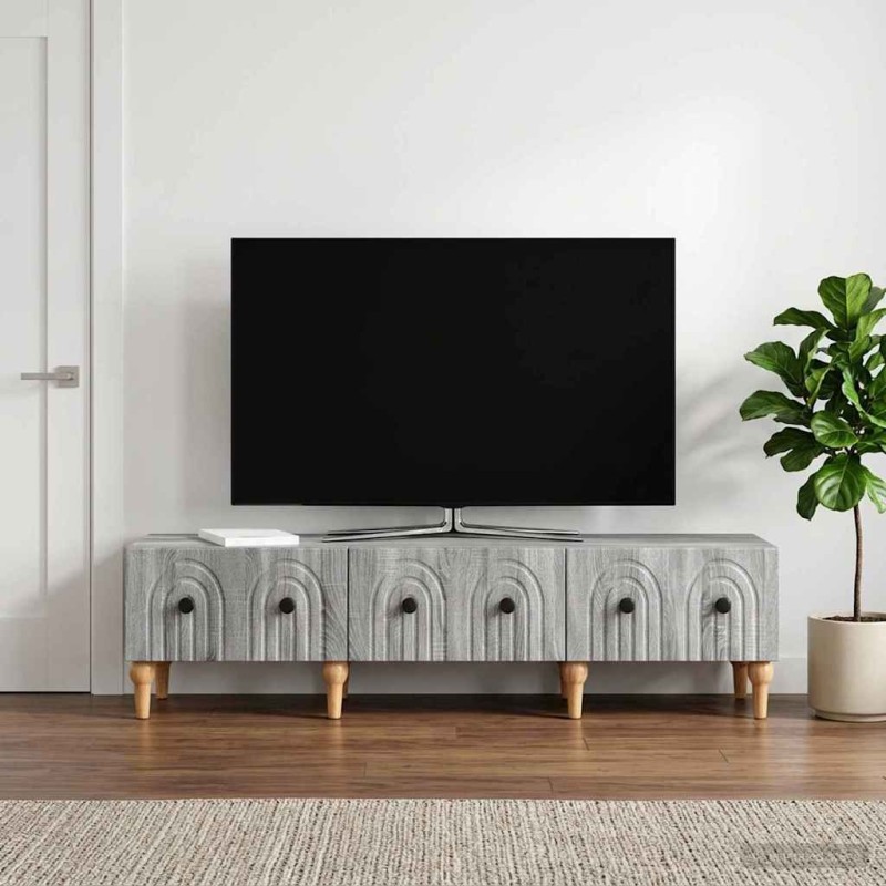 Meuble TV Sonoma gris 147 x 34,5 x 30 cm Bois d'ingénierie 619316619316