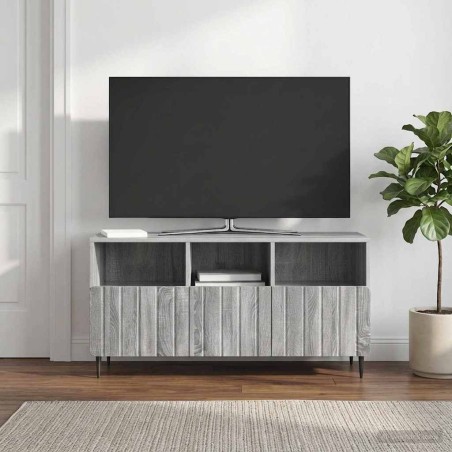 Meuble TV Sonoma gris 102 x 34,5 x 50 cm Bois d'ingénierie 619318619318