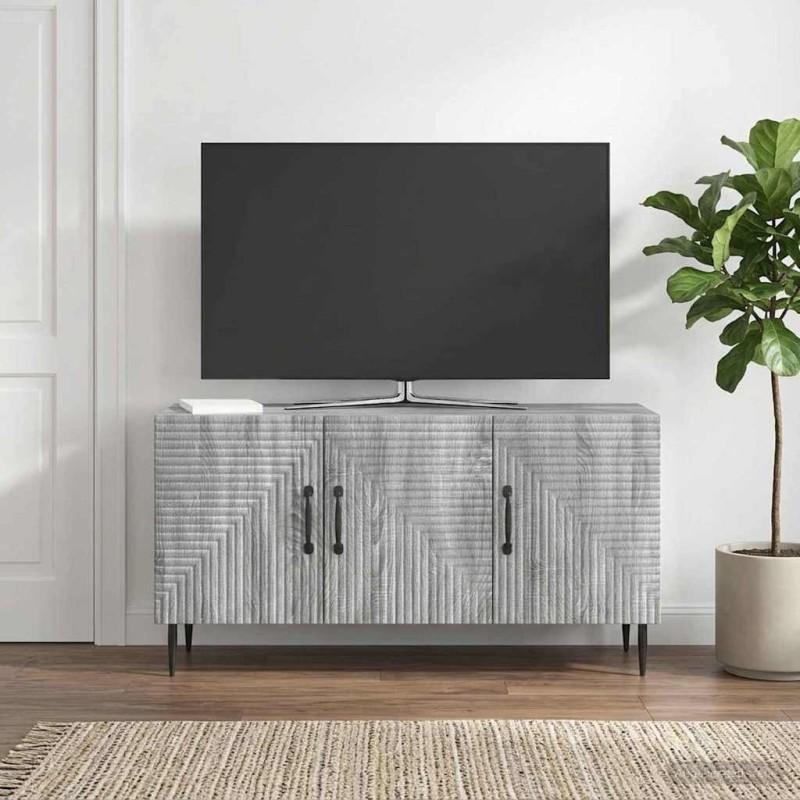 Meuble TV Sonoma gris 99 x 34,5 x 50 cm Bois d'ingénierie 619320619320