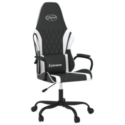 Chaise de jeu de massage Noir et blanc Similicuir 619321619321