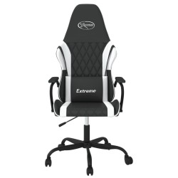 Chaise de jeu de massage Noir et blanc Similicuir 619321619321