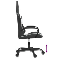 Chaise de jeu de massage Noir et blanc Similicuir 619321619321