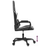Chaise de jeu de massage Noir et blanc Similicuir 619321619321