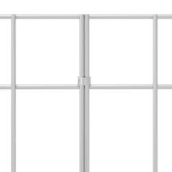 Panneau de clôture de jardin 48 pcs Acier galvanisé Argenté 619322619322