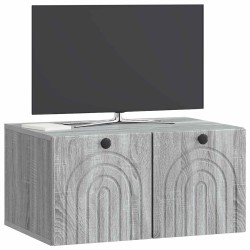 Meuble TV mural Sonoma gris 59,5 x 41 x 30 cm Bois d'ingénierie 619323619323