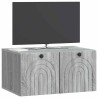 Meuble TV mural Sonoma gris 59,5 x 41 x 30 cm Bois d'ingénierie 619323619323