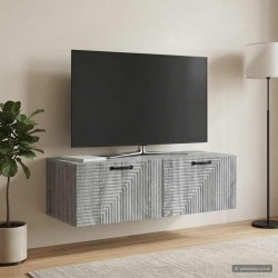 Meuble TV mural Sonoma gris 98 x 41 x 30 cm Bois d'ingénierie 619324619324