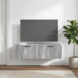 Meuble TV mural Sonoma gris 98 x 41 x 30 cm Bois d'ingénierie 619324619324