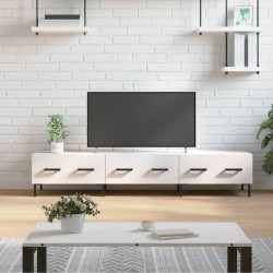 Meuble TV blanc brillant 150x36x30 cm bois d'ingénierie 619325619325
