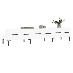 Meuble TV blanc brillant 150x36x30 cm bois d'ingénierie 619325619325