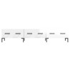 Meuble TV blanc brillant 150x36x30 cm bois d'ingénierie 619325619325