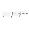 Meuble TV blanc brillant 150x36x30 cm bois d'ingénierie 619325619325
