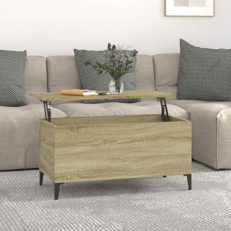 Table basse Chêne sonoma 90x44,5x45 cm Bois d'ingénierie 619326619326