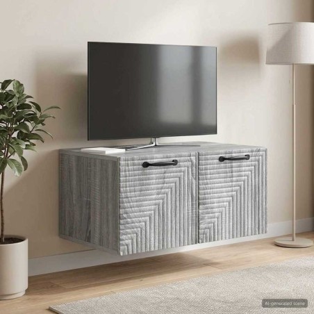 Meuble TV mural Sonoma gris 59,5 x 41 x 30 cm Bois d'ingénierie 619329619329