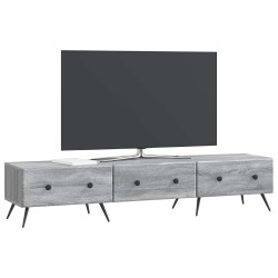Meuble TV Sonoma gris 147 x 34,5 x 30 cm Bois d'ingénierie 619334619334