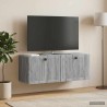 Meuble TV mural Sonoma gris 78,5 x 31 x 30 cm Bois d'ingénierie 619335619335