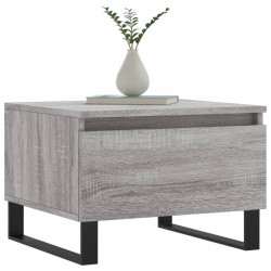 Tables basses 2 pcs sonoma gris 50x46x35 cm bois d'ingénierie 619337619337