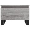 Tables basses 2 pcs sonoma gris 50x46x35 cm bois d'ingénierie 619337619337