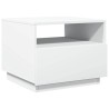 Table basse avec lumières LED blanc 50x49x40 cm 619342619342