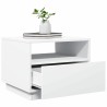 Table basse avec lumières LED blanc 50x49x40 cm 619342619342