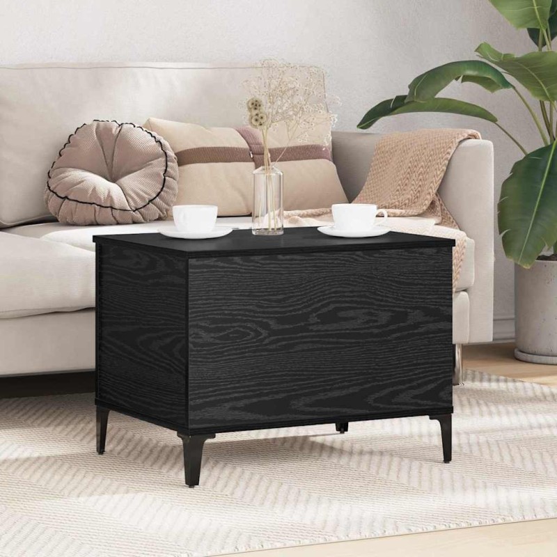 Table basse Chêne noir 60 x 44,5 x 45 cm Bois d'ingénierie 619344619344