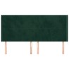 Tête de lit avec oreilles Vert foncé 163x16x118/128 cm Velours 619347619347