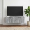 Meuble TV mural Sonoma gris 98 x 41 x 30 cm Bois d'ingénierie 619349619349
