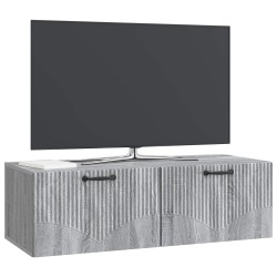 Meuble TV mural Sonoma gris 98 x 41 x 30 cm Bois d'ingénierie 619349619349