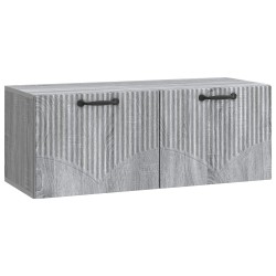 Meuble TV mural Sonoma gris 78,5 x 31 x 30 cm Bois d'ingénierie 619350619350