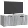 Meuble TV mural Sonoma gris 78,5 x 31 x 30 cm Bois d'ingénierie 619350619350