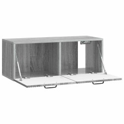 Meuble TV mural Sonoma gris 78,5 x 31 x 30 cm Bois d'ingénierie 619350619350