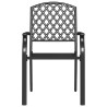 Chaises empilables d'extérieur lot de 2 acier anthracite 619352619352