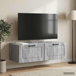 Meuble TV mural Sonoma gris 98 x 41 x 30 cm Bois d'ingénierie 619353619353