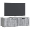 Meuble TV mural Sonoma gris 98 x 41 x 30 cm Bois d'ingénierie 619353619353