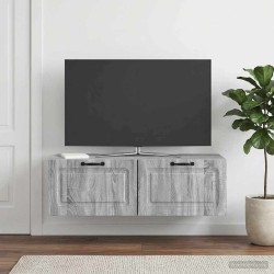 Meuble TV mural Sonoma gris 98 x 41 x 30 cm Bois d'ingénierie 619353619353