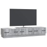 Meuble TV Sonoma gris 147 x 34,5 x 27 cm Bois d'ingénierie 619354619354