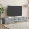 Meuble TV Sonoma gris 147 x 34,5 x 27 cm Bois d'ingénierie 619354619354
