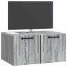 Meuble TV mural Sonoma gris 59,5 x 41 x 30 cm Bois d'ingénierie 619355619355