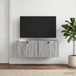 Meuble TV mural Sonoma gris 78,5 x 31 x 30 cm Bois d'ingénierie 619362619362