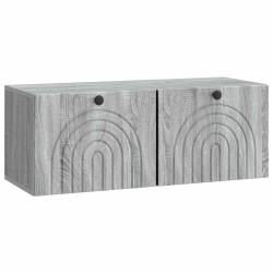 Meuble TV mural Sonoma gris 78,5 x 31 x 30 cm Bois d'ingénierie 619362619362
