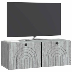 Meuble TV mural Sonoma gris 78,5 x 31 x 30 cm Bois d'ingénierie 619362619362