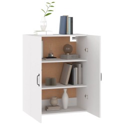 Armoire suspendue Blanc 69,5x34x90 cm Bois d'ingénierie 619363619363