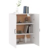 Armoire suspendue Blanc 69,5x34x90 cm Bois d'ingénierie 619363619363