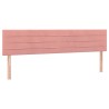 Tête de lit à LED Rose 160x5x78/88 cm Velours 619364619364