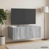 Meuble TV mural Sonoma gris 78,5 x 41 x 30 cm Bois d'ingénierie 619366619366